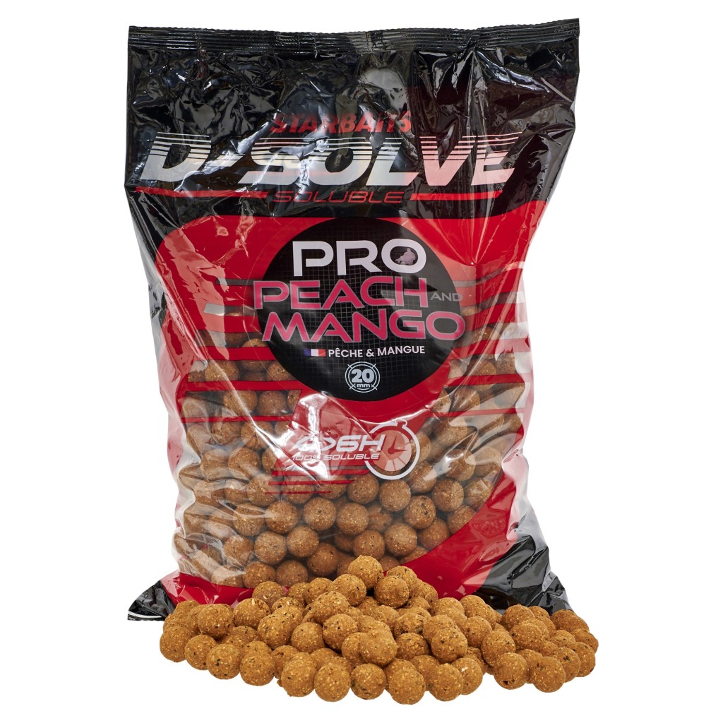 Boiliai StarBaits Pro Peach & Mango D-Solve 2,5kg