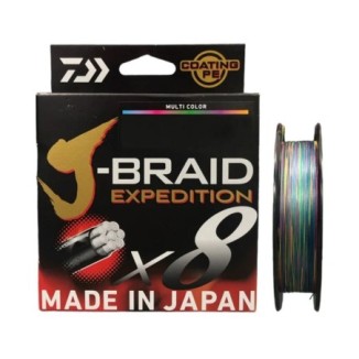 Valas pintas Daiwa J-Braid Expedition X8 Multicolor