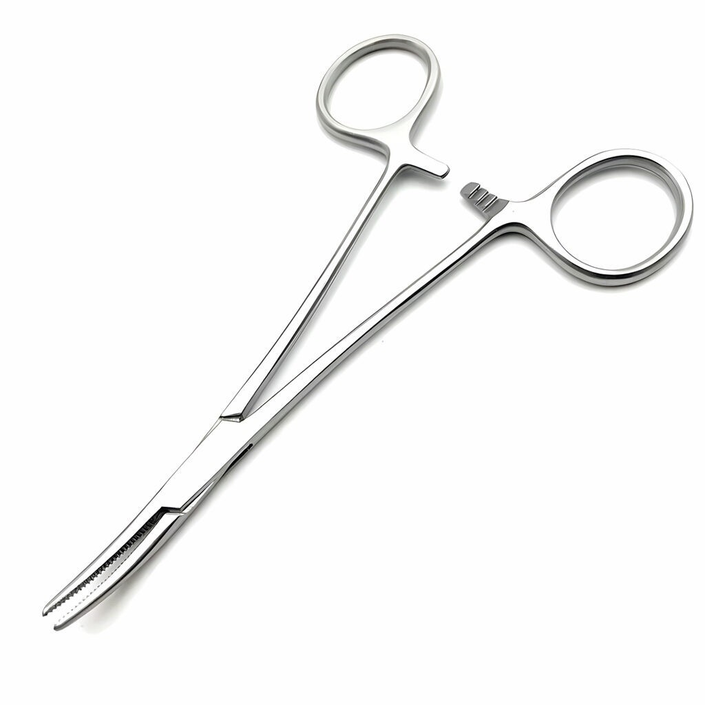 Žnyplės Salmo Artery Curved