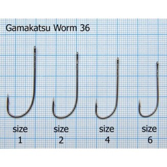 Kabliukai Gamakatsu Worm 36