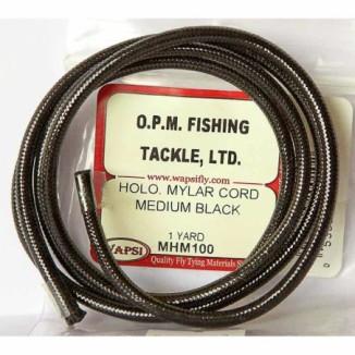 Virvelė Wapsi Mylar Cord Holo Medium Black