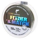 Valas Salmo Diamond Feeder & Match Fluoro Coated Grey 150m