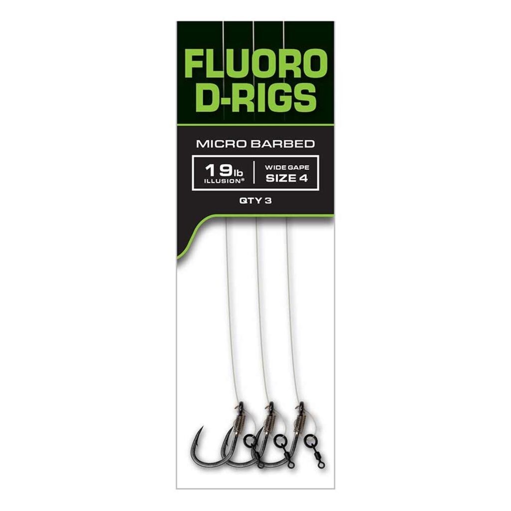 Kabliukas su pavadėliu Fox Illusion Fluoro D Carp Ready Rigs