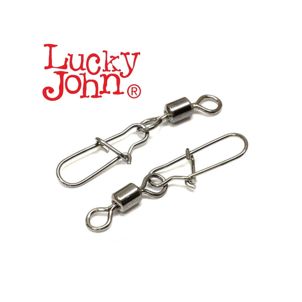 Suktukas su karabinu Lucky John Pro Rolling Swivel Fastlock