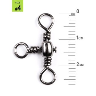 Suktukas trišakis Lucky John Pro Crossline Swivel
