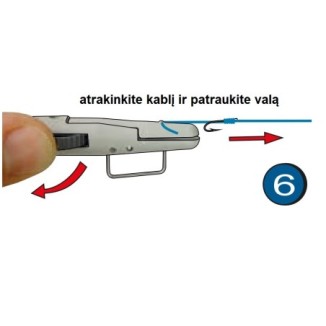 Įrankis kabliukų rišimui Stonfo