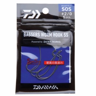 Kabliukai Daiwa Bassers Worm SOS