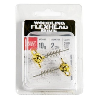 Svarelis įsukamas Lucky John 3D BBS Wobbling Flexhead Pike