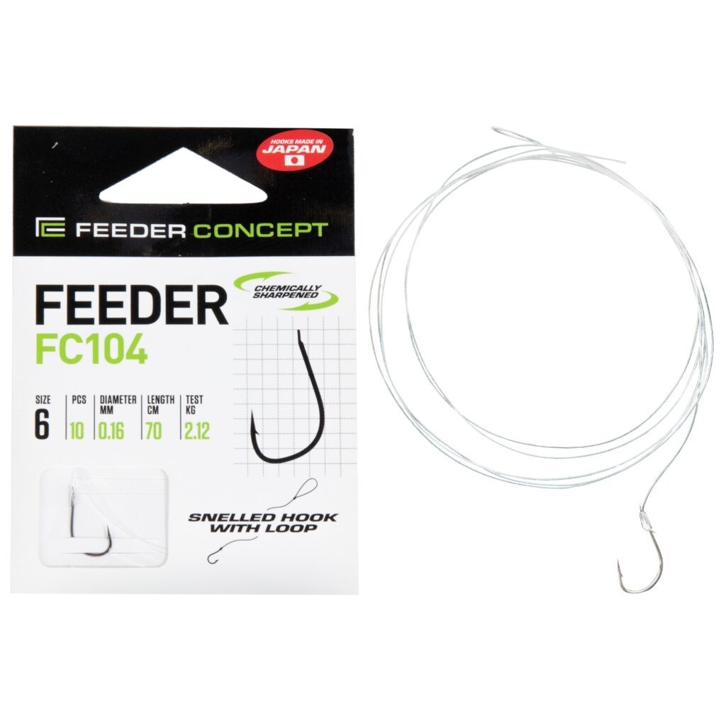 Kabliukai su pavadėliu Feeder Concept FC104 70 cm