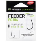Kabliukai su pavadėliu Feeder Concept FC104 70 cm