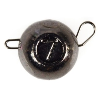 Svarelis volframinis Lucky John Jig Ball Black Nickel