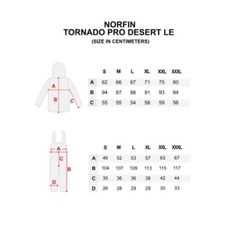 Kostiumas žieminis Norfin Tornado Pro Desert