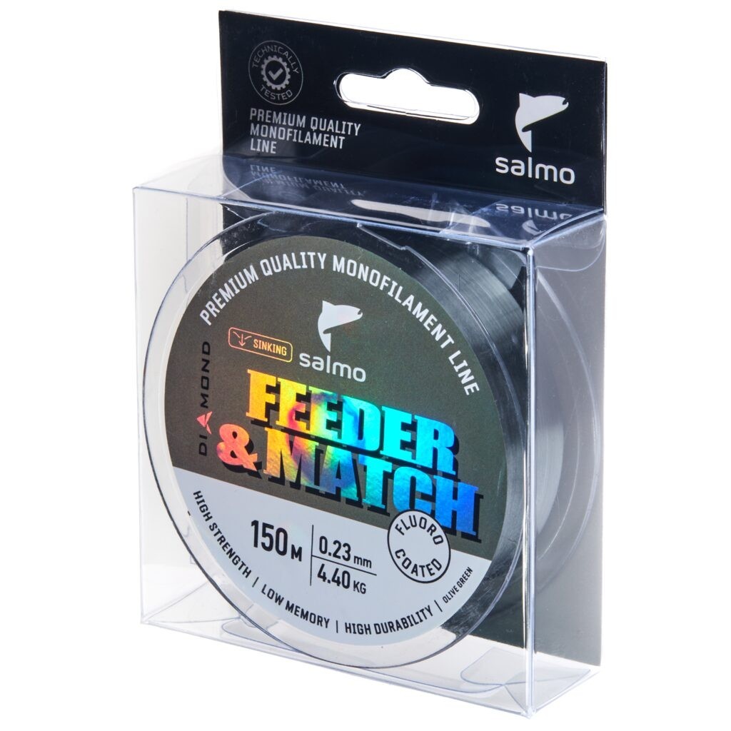 Valas Salmo Diamond Feeder & Match Fluoro Coated Grey 150m