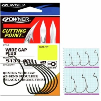 Kabliukai ofsetiniai Owner Wide Gap Plus BC
