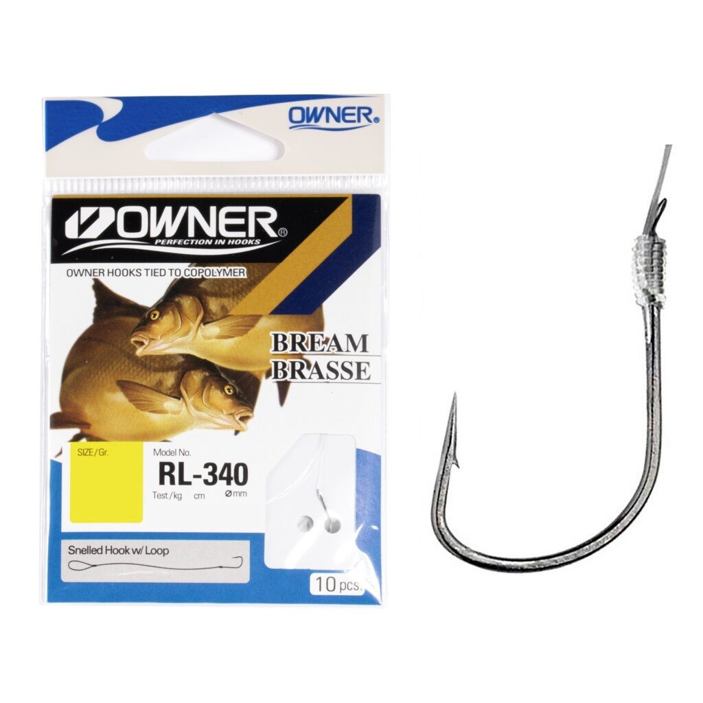 Kabliukai su pavadėliu Owner Bream RL-340
