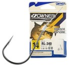 Kabliukai su pavadėliu Owner Bream RL-340 Kabliukai su pavadėliu Owner Bream RL-340