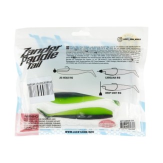 Guminukas Lucky John 3D Zander Paddle Tail