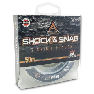 Valas pavadėliams Anaconda Sinking Shock & Snag 50m