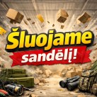 Šluojame sandėlį
