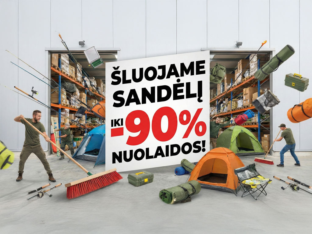 Šluojame sandėlį