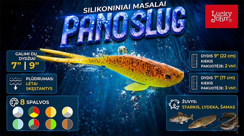 Lucky John Pano Slug – naujas požiūris į pelaginę žvejybą