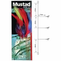 Jūrinė sistemėlė Mustad 3 Hooks Coloured Cod Feather Trace