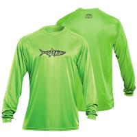 Marškinėliai Flying Fisherman Tarpon Performance Tee Lime