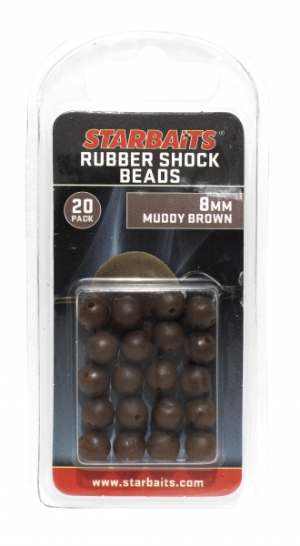 Elementas sistemai StarBaits Rubber Schock Beads 8mm