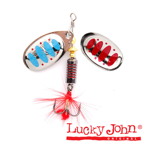 Spininguojant upėse su vidutine ir stiproka tėkme sukrės Lucky John Bonnie Blade, skleidžančios stiprius virpesius, yra masalai, suteikiantys spiningininkui galimybę sulėtinti jų eigą