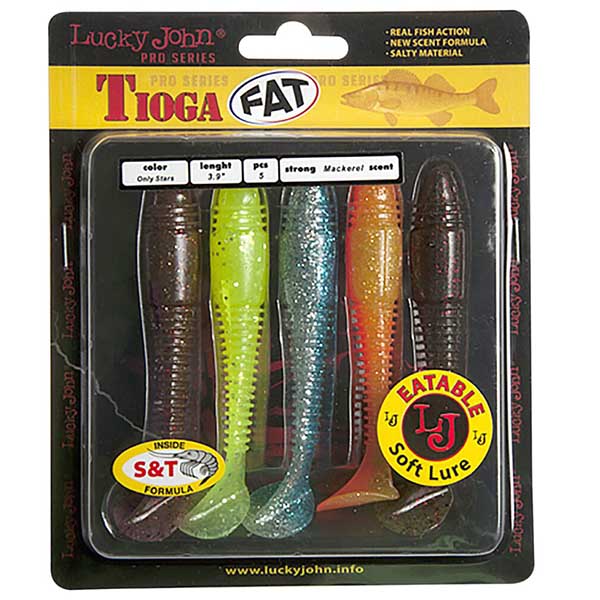 Speciali LJ Tioga Fat versija, pasižyminti ultravioletiniu efektu, dažnai yra vienas geriausių masalų gaudyti sterkus ten, kur į gelmę prasiskverbia mažai šviesos