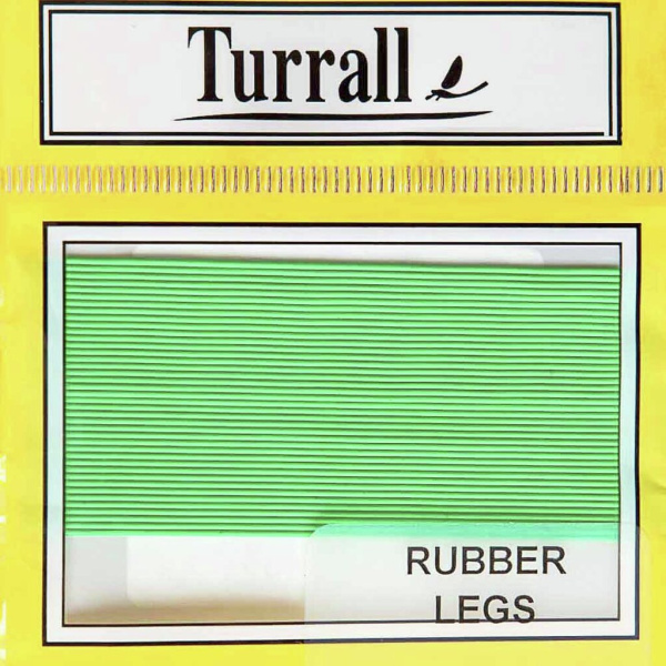 Medžiaga kojytėms Turrall Rubber Legs Flu Green