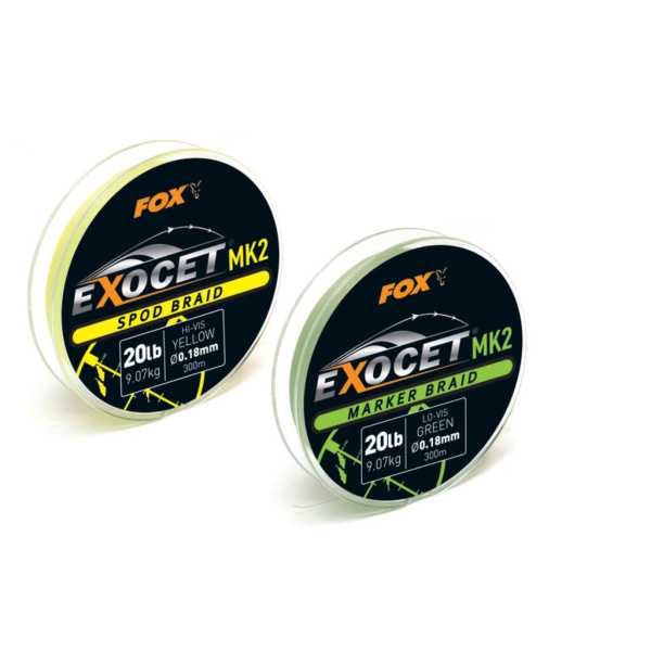 Valas pintas Fox Exocet MK2 Marker 20lb 300m