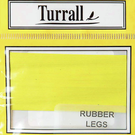 Medžiaga kojytėms Turrall Rubber Legs Flu Yellow