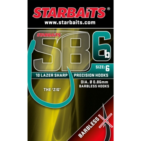 Kabliukai StarBaits SB6 Barbless