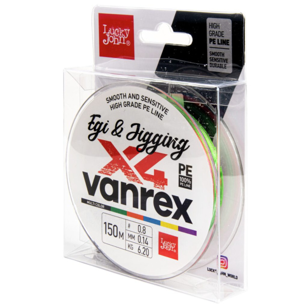 Valas pintas Lucky John Vanrex X4 Egi & Jigging Multi 150m