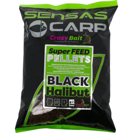 Peletės Sensas Super Feed Black Halibut 2mm