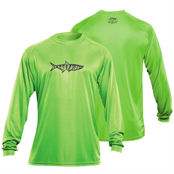 Marškinėliai Flying Fisherman Tarpon Performance Tee Lime